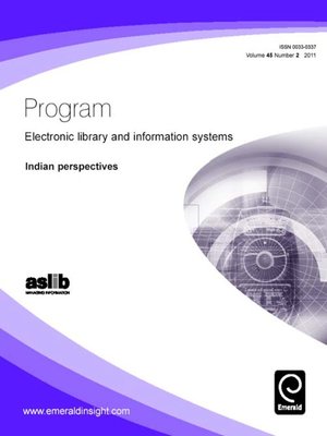 cover image of Program: Electronic Library and Information Systems, Volume 45, Issue 2